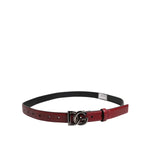 Dolce & Gabbana Red Classic Metal DG Logo Buckle Belt BEL9403-85