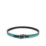 Dolce & Gabbana Green Black Polyester Metal Buckle Belt BEL9474-105