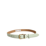 Dolce & Gabbana Light Green Leather Gold Metal Buckle Belt WMB526-75