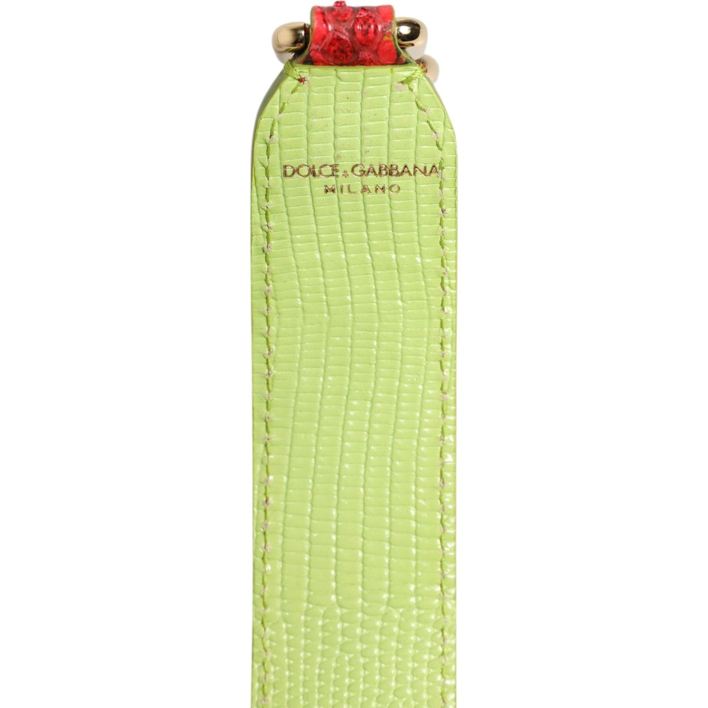 Dolce & Gabbana Red Exotic Leather Handbag Accessory Shoulder Strap WMB535