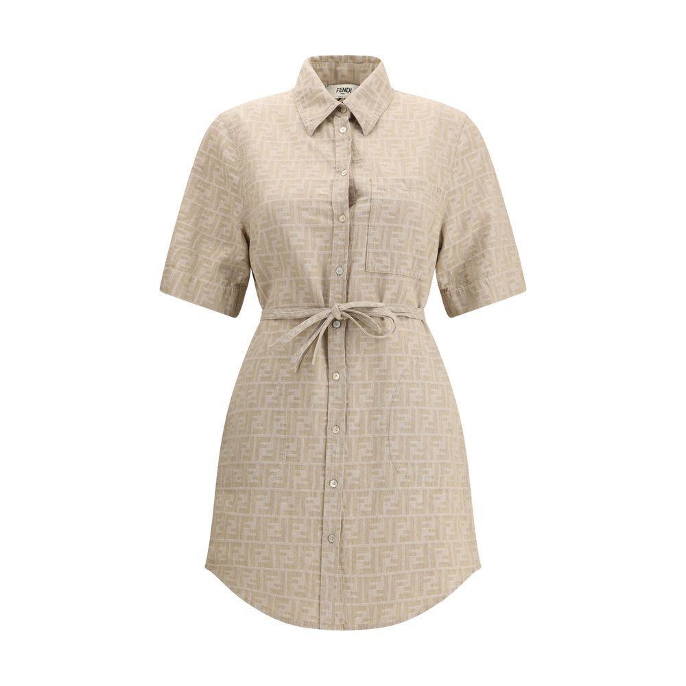 Fendi Chambray Dress FE-FLD562ASMFF1SAZ-IT40 | M