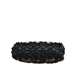 Dolce & Gabbana Black Tassel Gold Baroque Crystal Evening Clutch Bag VAS15460
