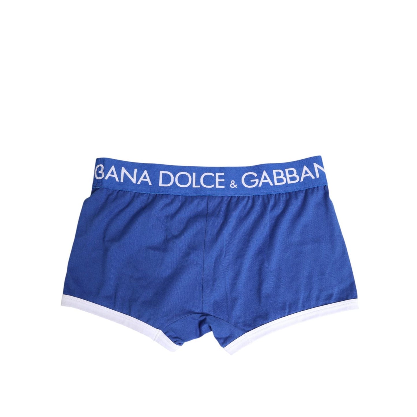 Dolce & Gabbana Blue Cotton Stretch Regular Boxer Underwear