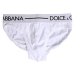 Dolce & Gabbana White Cotton Stretch Regular Brief Underwear BIK1741-41