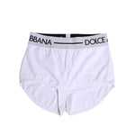 Dolce & Gabbana White Nylon Logo Waistband Boxer Brief Underwear BIK1759-40