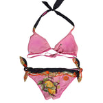 Dolce & Gabbana Pink Printed Swimsuit 2 Piece Top Bottom Swimwear BIK1652-2