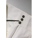 Dolce & Gabbana White Wool High Waist Tapered Pants PAN76555-46