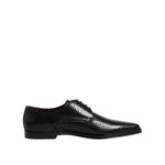 Dolce & Gabbana Black Leather Lace Up Dress Men Derby Shoes MV7619-40