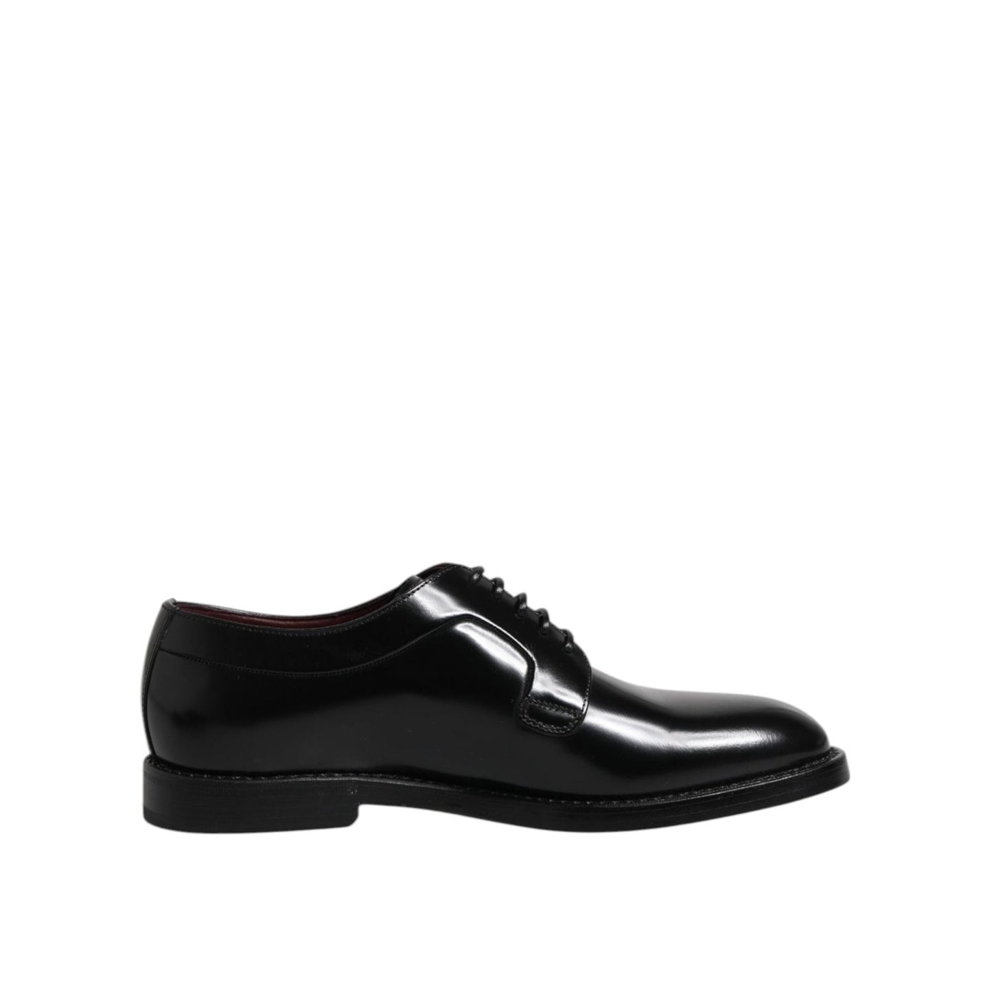 Dolce & Gabbana Black Calf Leather Lace Up Dress Derby Shoes MV7620-40