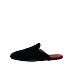 Dolce & Gabbana Dark Blue Viscose Velvet Slides Flat Slipper Shoes MV7622-43