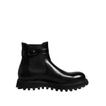 Dolce & Gabbana Black Belted DG Logo Men Chelsea Boots Shoes MV7578-44