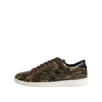 Dolce & Gabbana Brown Exotic Leather Low Top Sneakers Shoes MV7560-40