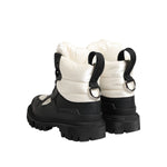 Dolce & Gabbana Black White Padded Lace Up Short Boots Shoes LA12723-39.5
