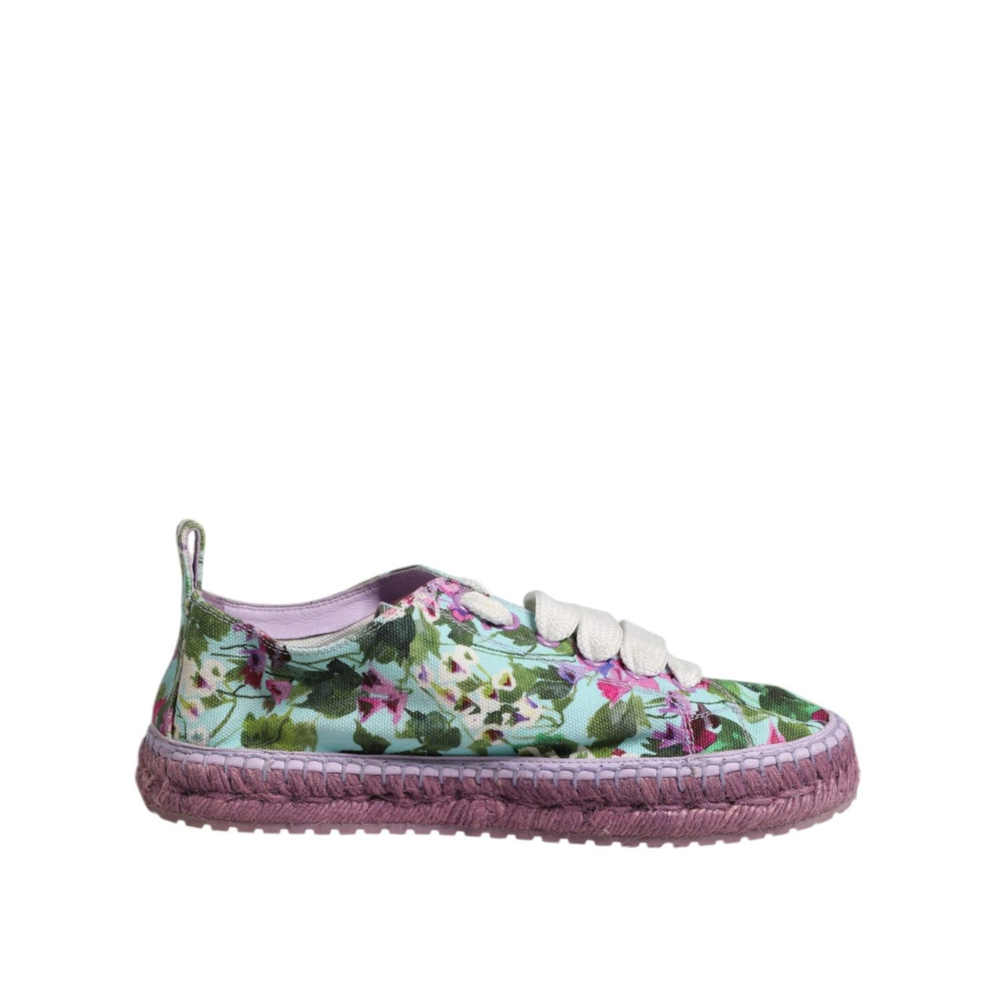 Dolce & Gabbana Multicolor Canvas Espadrilles Sneakers Shoes LA12728-40