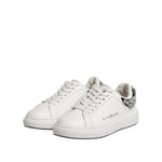 John Richmond White Rhinestone Embellished Sneakers Shoes LA12768-36