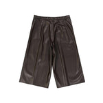 BLANCA VITA Faux Leather Shorts BL-8735246909652-IT46 | S