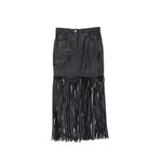 Boutique Moschino Leather Skirt