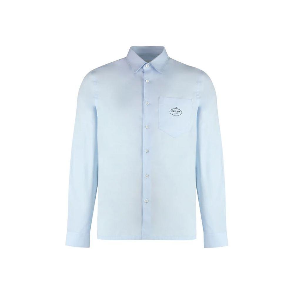 Prada Oxford Cotton Men Shirt PR-8779525521620-39