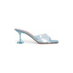 Amina Muaddi Lupita Glass Pvc Denim Mules AM-8783079407828-EU36/US6