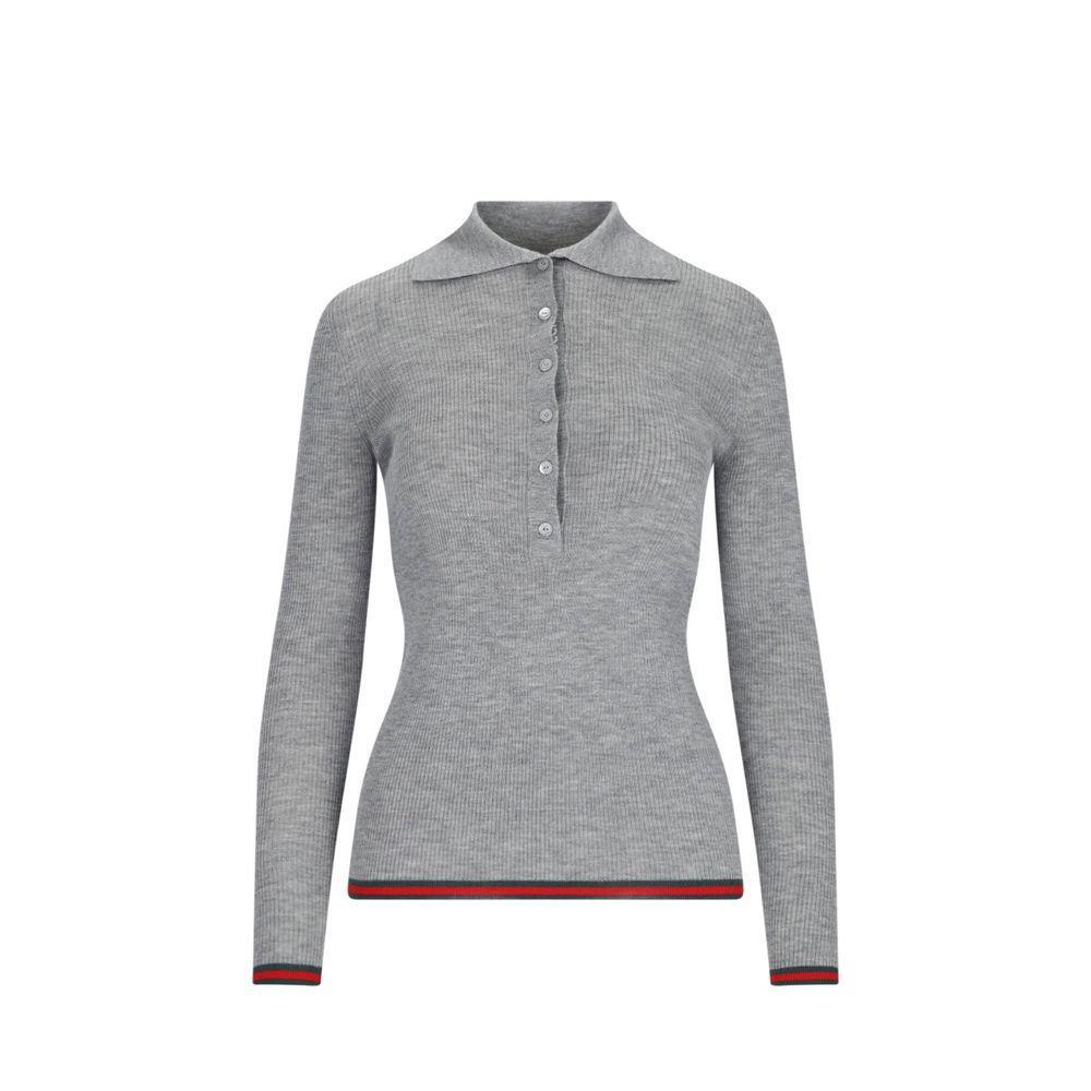 Gucci Ribbed-Knit Cashmere And Silk Sweater GU-8815558885588-L