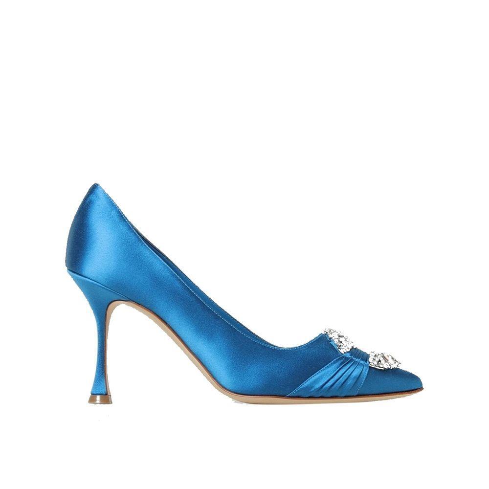 Manolo Blahnik Maida 090 Satin Pumps MA-8735516917972-EU35/US5