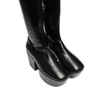 Prada Leather Platform Boots