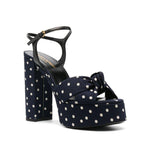 Saint Laurent Bianca Polka-Dot Sandals SA-8736558219476-EU39/US9