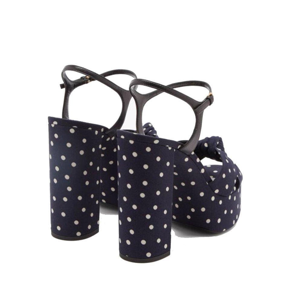 Saint Laurent Bianca Polka-Dot Sandals SA-8736558219476-EU39/US9