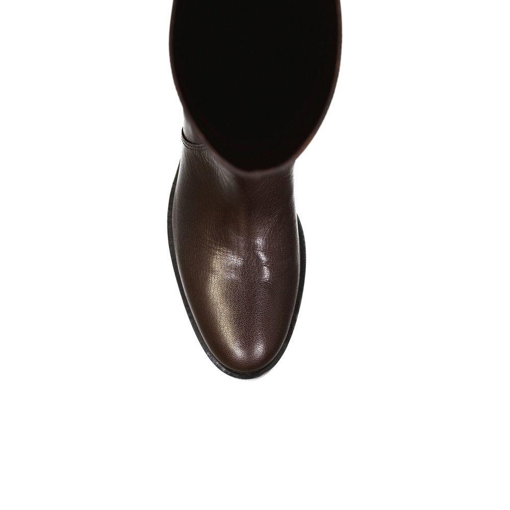 Sergio Rossi Leather Boots SE-8735590088916-EU35.5/US5.5