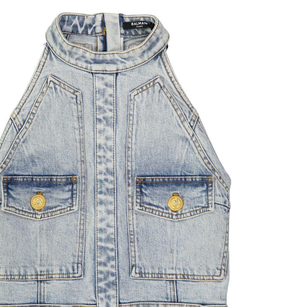 Balmain Denim Mini Dress BA-8736269598932-42