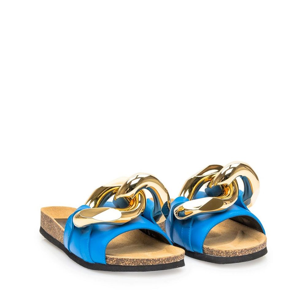 Jw Anderson Blue Calfskin Slippers