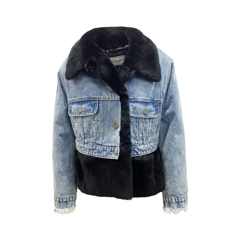 FORTE DEI MARMI COUTURE Fur Lining Denim Jacket FO-8736391725268-42