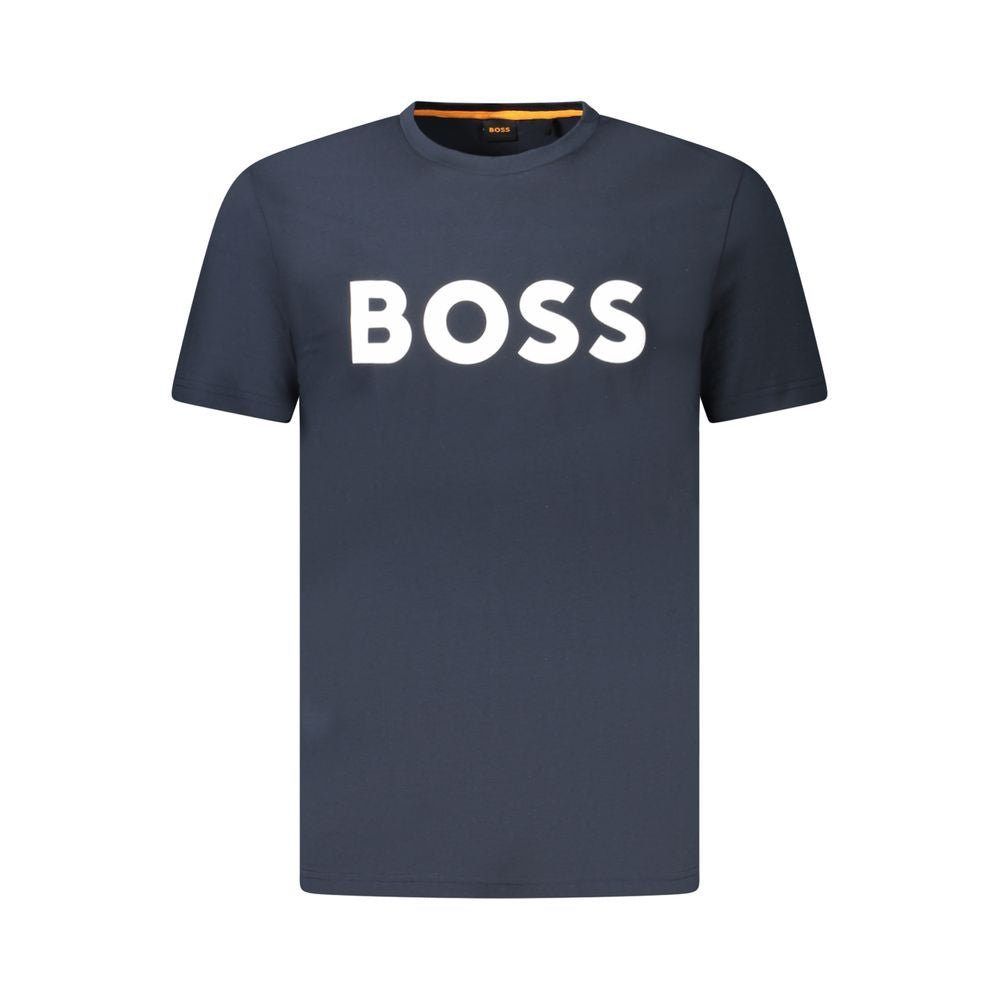Hugo Boss Blue Cotton Men T-Shirt BO-39203-XL