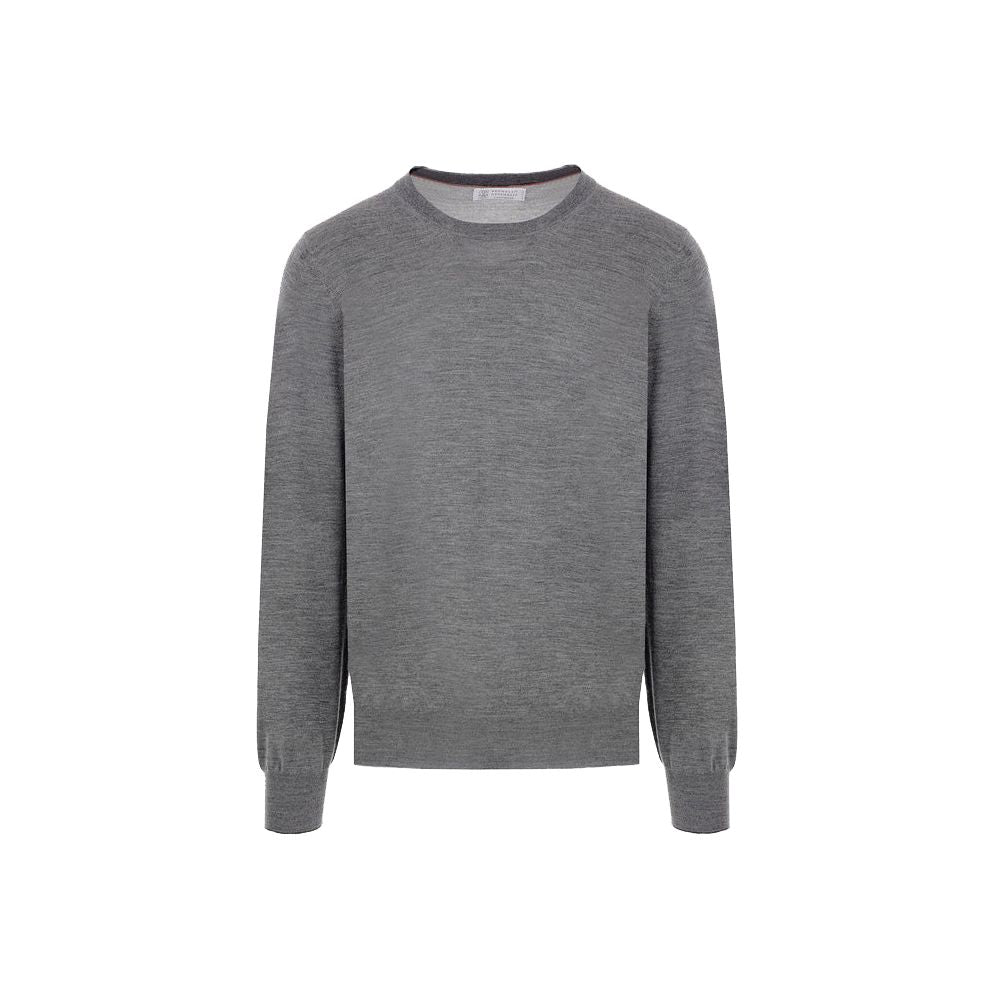 Brunello Cucinelli Gray Cashmere Men Sweater BR-15786-IT48 | M