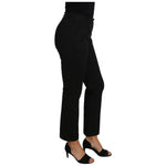 Dolce & Gabbana Black Dress Cropped Straight Straight Pants PAN61088-40