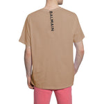 Balmain Brown Cotton T-Shirt BA-15800-XS