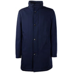 Made in Italy Blue Wool Jacket LO-11371-IT46 | S