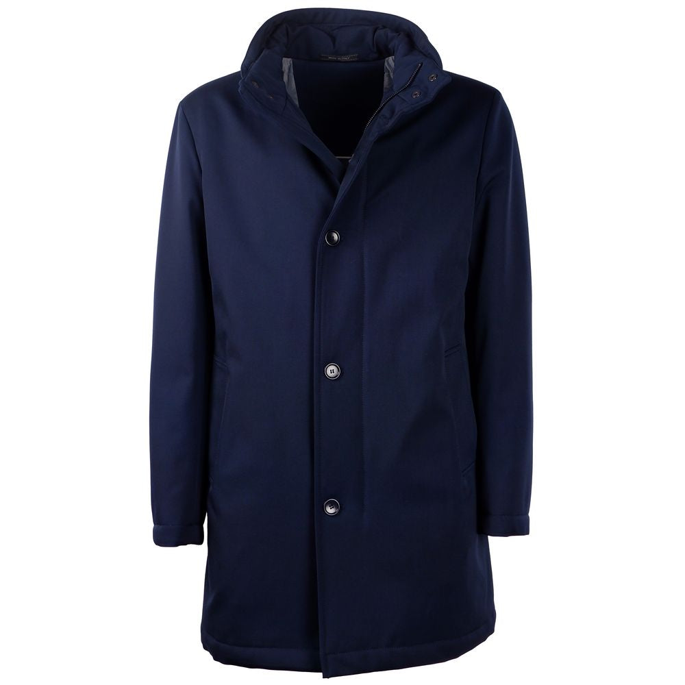 Made in Italy Blue Wool Jacket LO-11371-IT46 | S