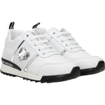 Love Moschino White Leather Low Tops