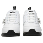 Love Moschino White Leather Low Tops
