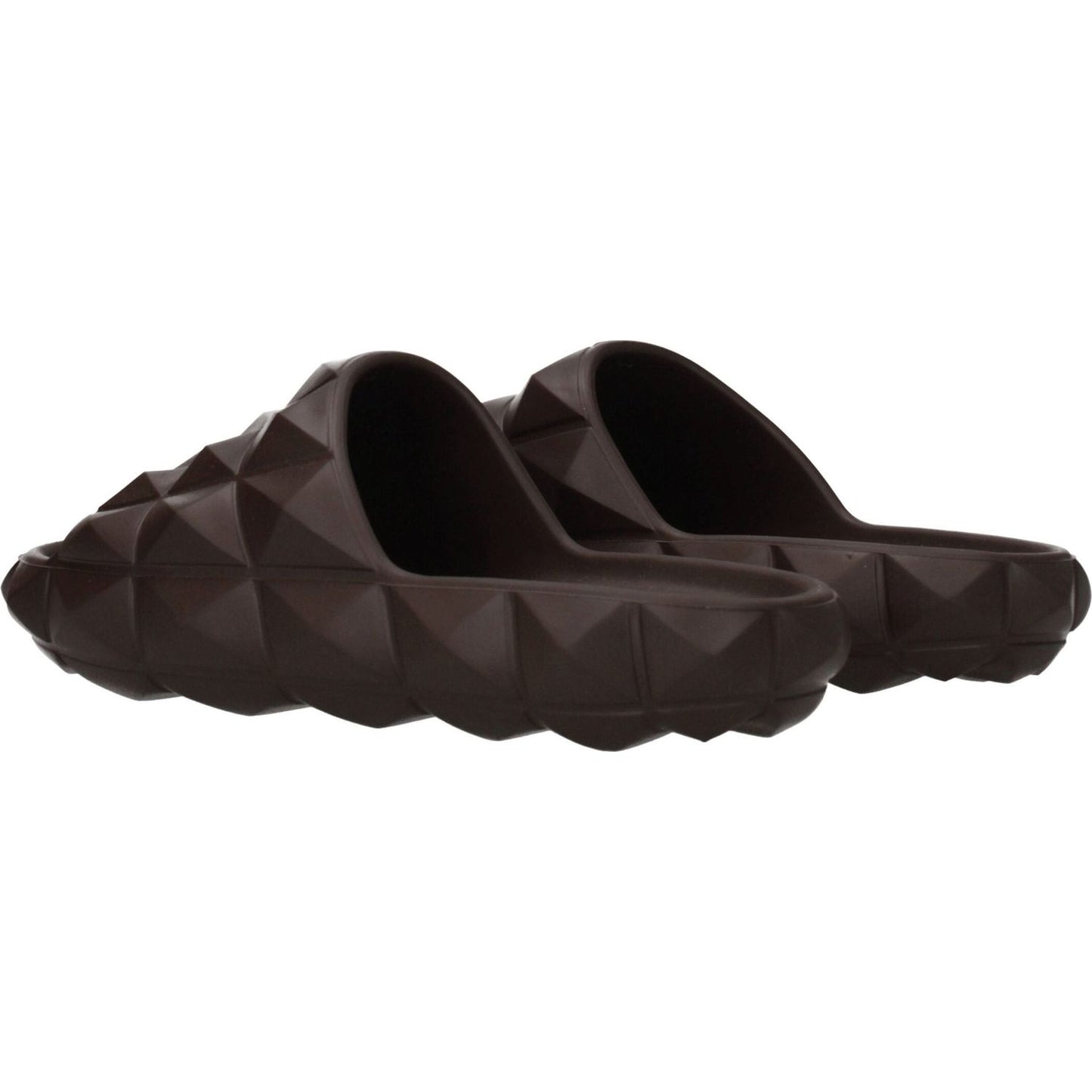 Valentino Garavani Brown Cotton Slippers Sandals VA-8547244179721-EU40/US7