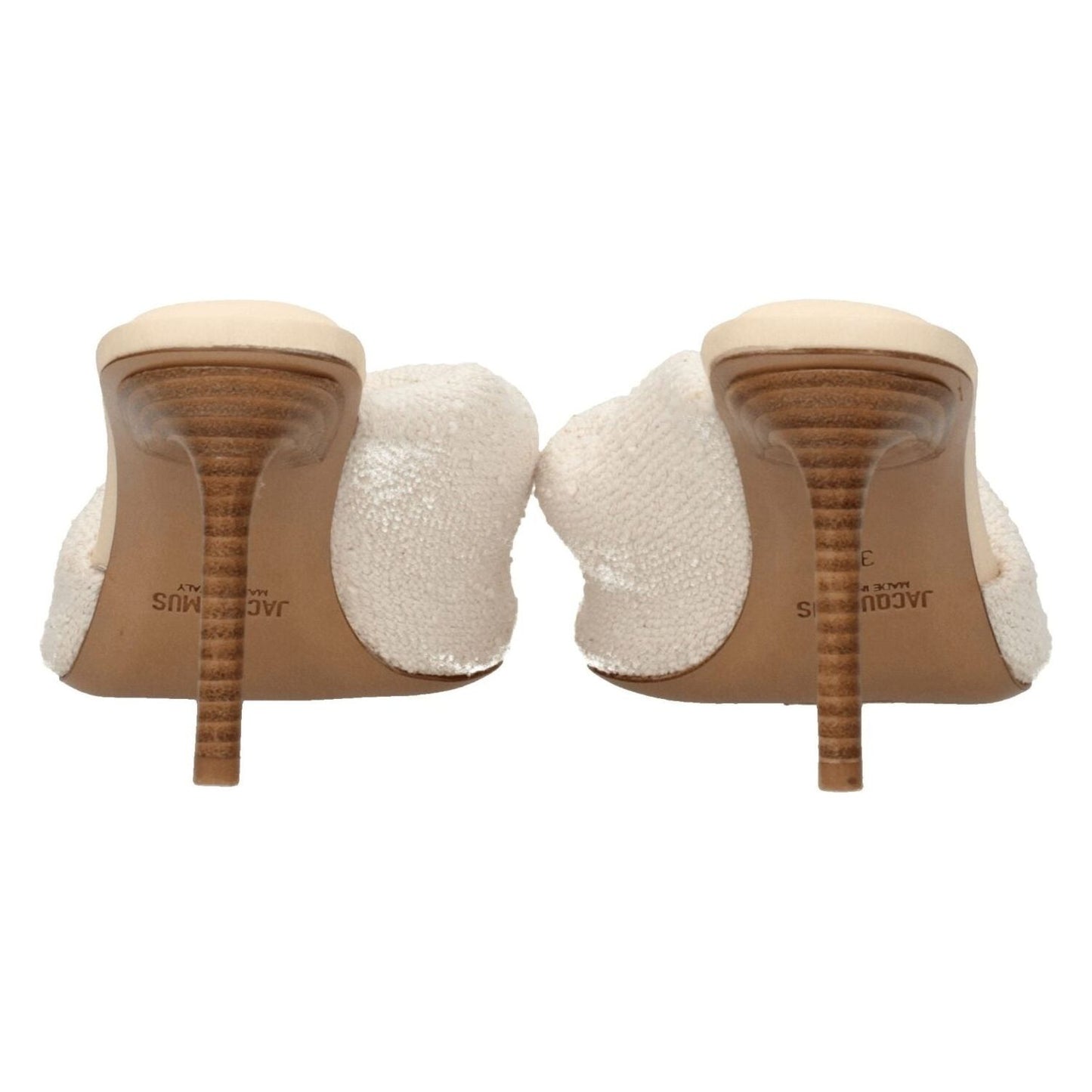 Jacquemus Beige Fabric Stiletto Heels Sandals JA-8547284287753-EU36/US6
