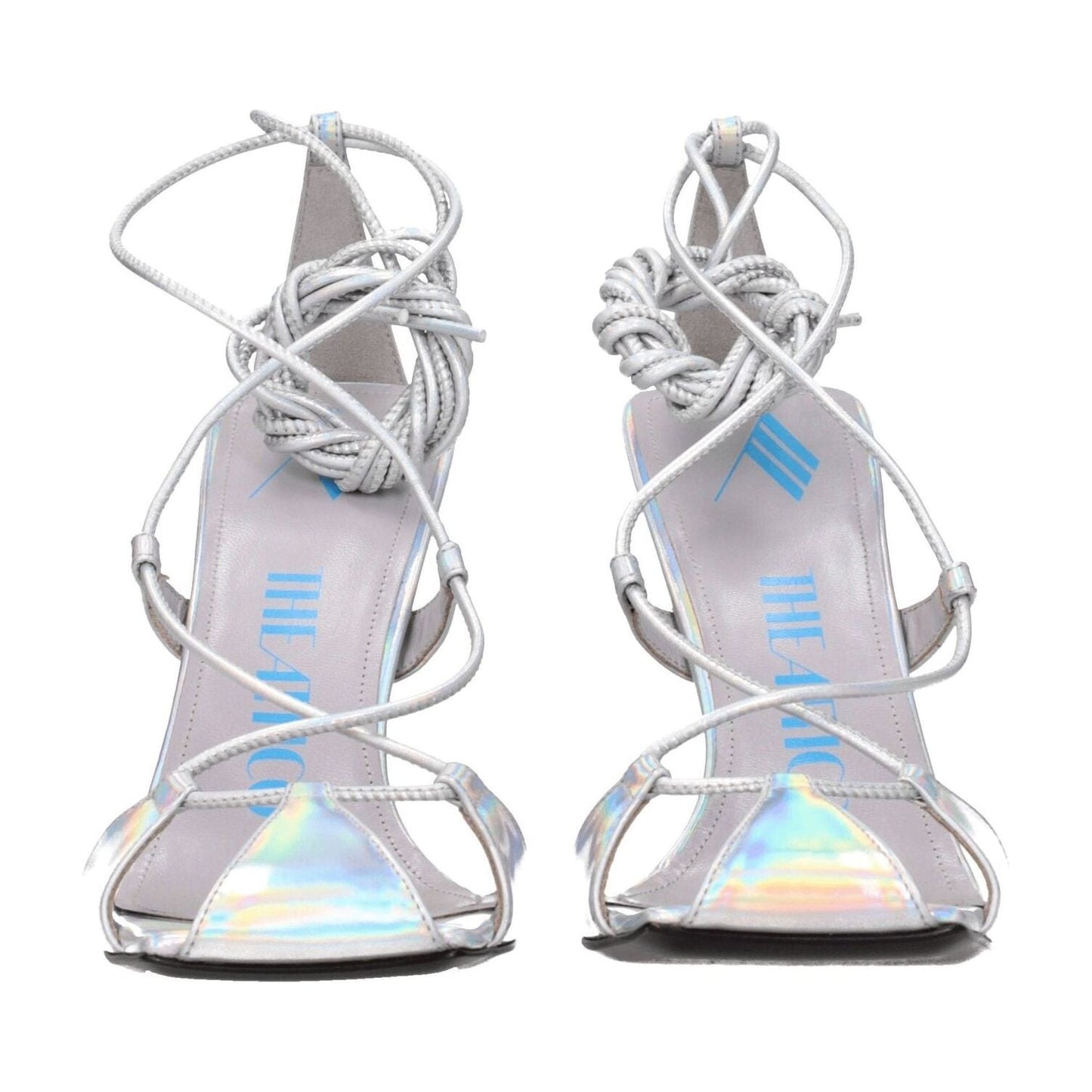 The Attico Gray Leather Stiletto Heels Sandals TH-8547286909193-EU37/US7