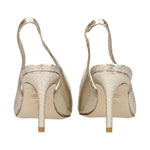 Stuart Weitzman Gold Leather High Heel Pumps ST-8547288154377-EU37/US7