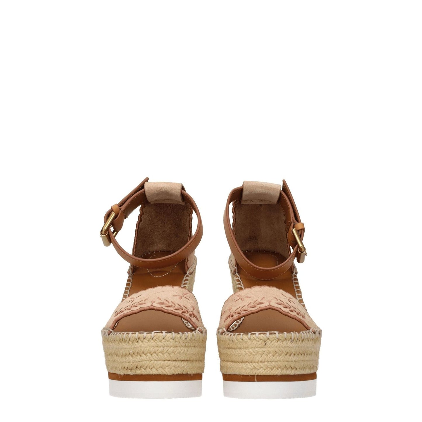 See By Chloé Beige Leather Wedges Sandals SE-8547288776969-EU41/US11
