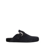 Isabel Marant Black Leather Slippers Sandals IS-8547290775817-EU42/US9