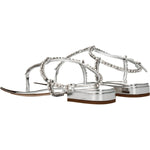 Miu Miu Gray Leather Flip-Flop Sandals MI-8547312730377-EU36/US6