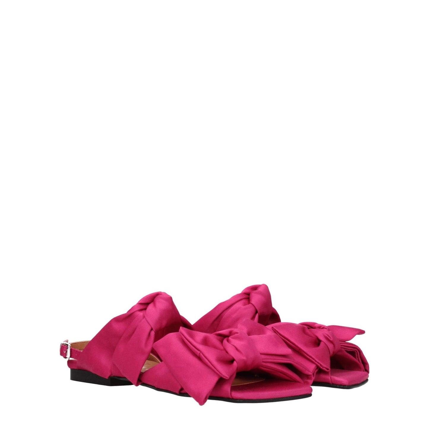 Ganni Pink Fabric Flat Sandals GA-8547314598153-EU35/US5