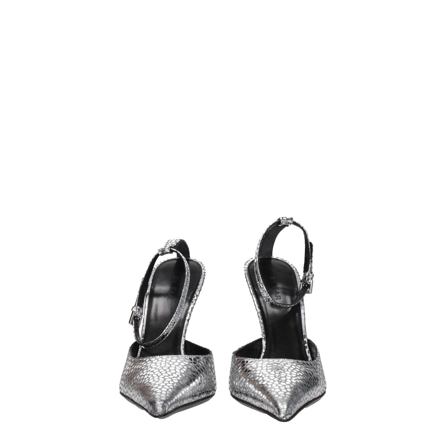 BY FAR Gray Leather High Heel Pumps BY-8547360833801-EU36/US6