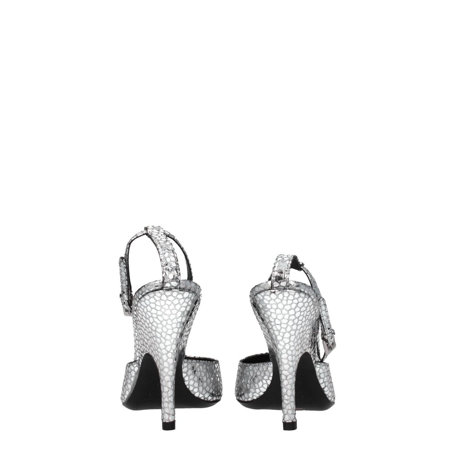 BY FAR Gray Leather High Heel Pumps BY-8547360833801-EU36/US6